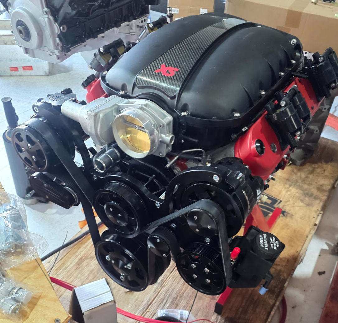 M&M Motors Red Hot LS3 6.2 Hot Rod Turn Key Swap with Transmission